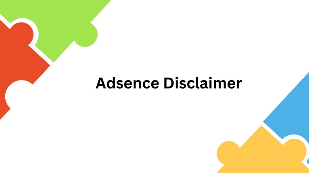 adsence disclaimer